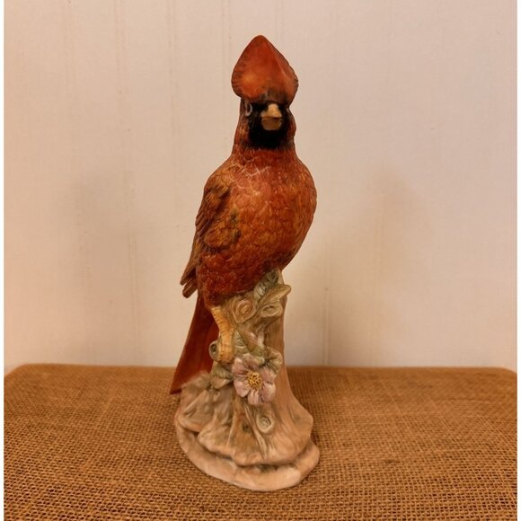 Vintage Hand-Painted Ceramic Cardinal Bird Figurine - Picture 2 of 10